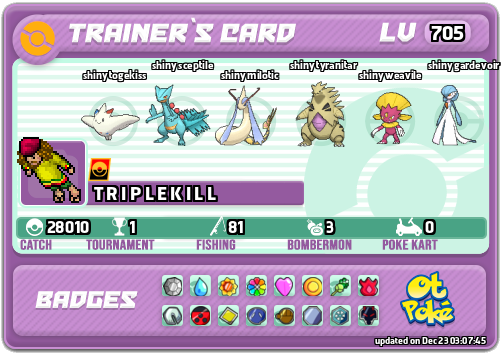 T R I P L E K I L L Card otPokemon.com