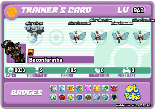 Baconfarinha Card otPokemon.com