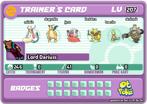 Lord Dariuss Card otPokemon.com