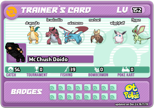 Mc Chush Doido Card otPokemon.com