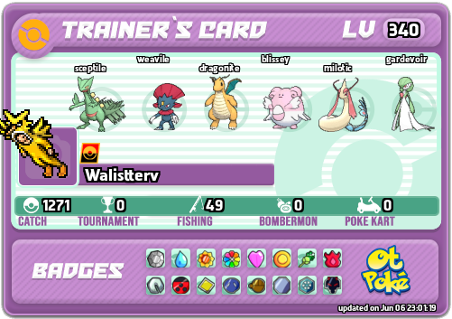 Walistterv Card otPokemon.com