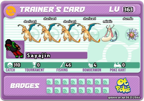 S a y a j i n Card otPokemon.com