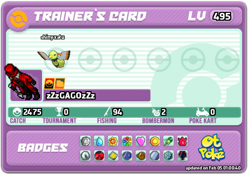 zZzGAGOzZz Card otPokemon.com