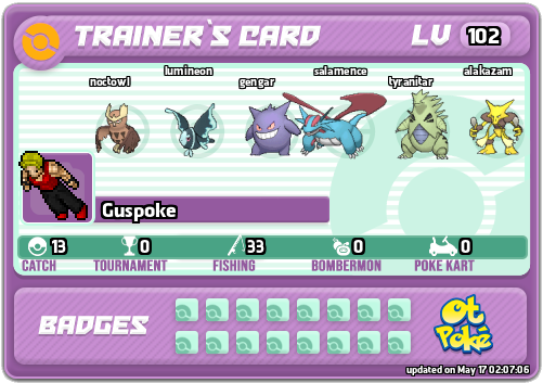 Guspoke Card otPokemon.com