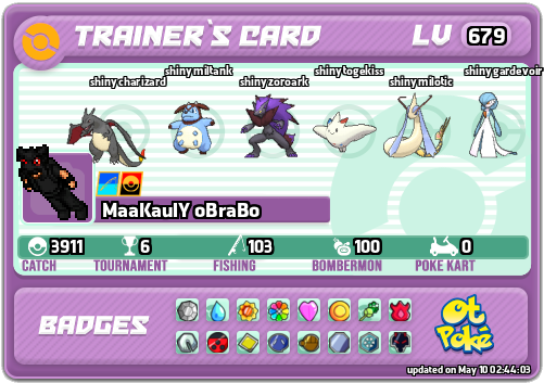 MaaKaulY oBraBo Card otPokemon.com