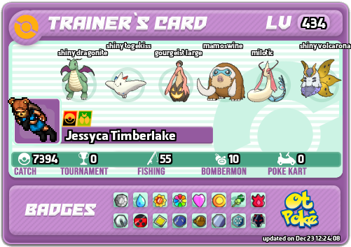 Jessyca Timberlake Card otPokemon.com