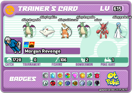 Morgan Revenge Card otPokemon.com