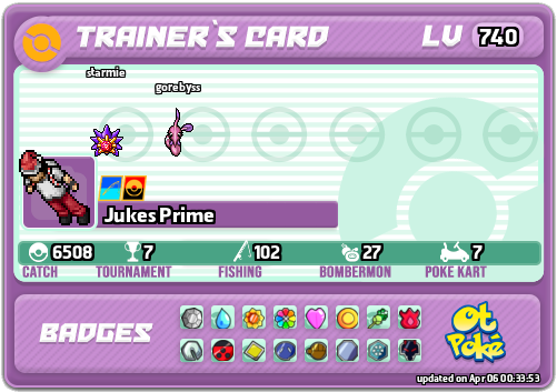 Jukes Prime Card otPokemon.com