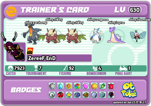 ZereeF EnD Card otPokemon.com