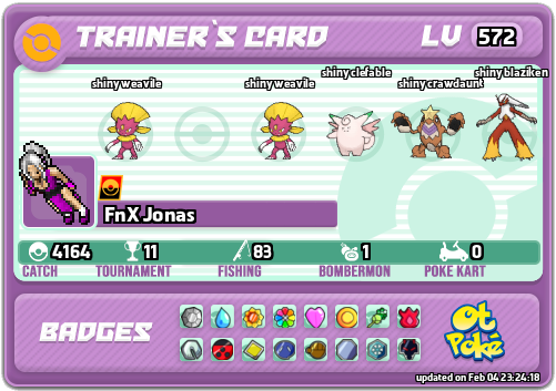 FnX Jonas Card otPokemon.com