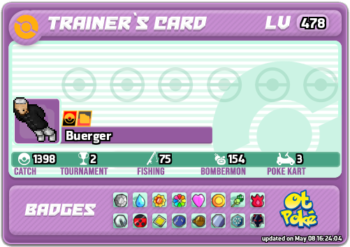 Buerger Card otPokemon.com