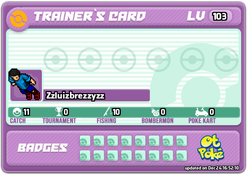 Zzluizbrezzyzz Card otPokemon.com