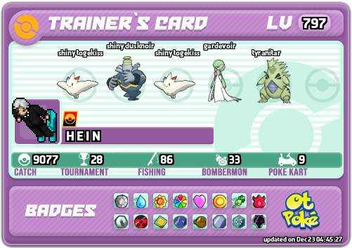 H E I N Card otPokemon.com