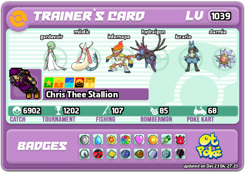 Chris Thee Stallion Card otPokemon.com