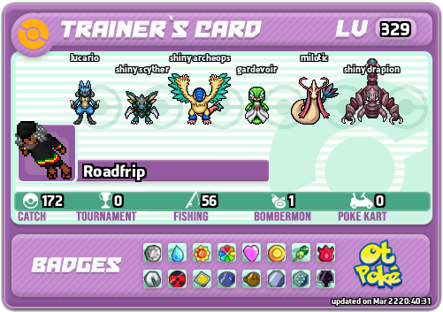 Roadfrip Card otPokemon.com