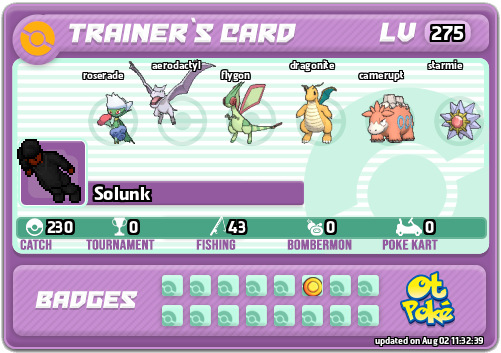 Solunk Card otPokemon.com