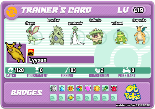 Lyysan Card otPokemon.com