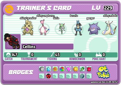 Cellins Card otPokemon.com