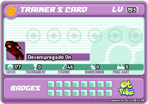 Desempregado On Card otPokemon.com