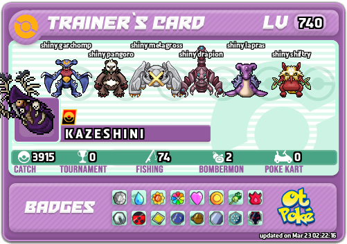 K A Z E S H I N I Card otPokemon.com