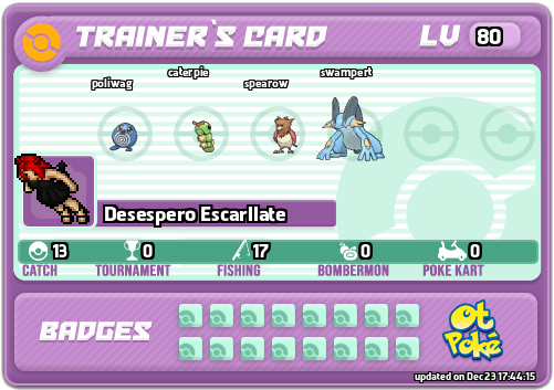 Desespero Escarllate Card otPokemon.com