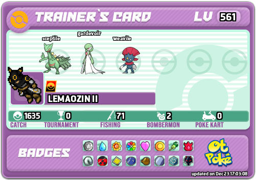 LEMAOZIN II Card otPokemon.com