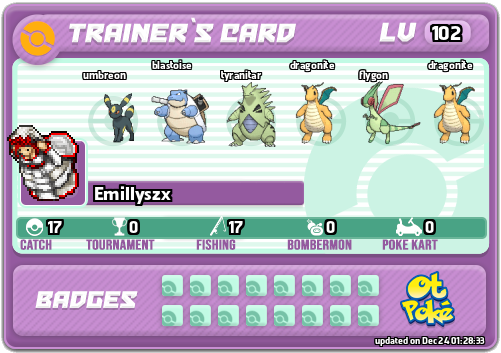 Emillyszx Card otPokemon.com