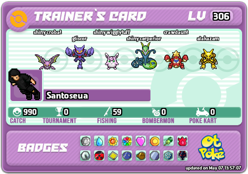 Santoseua Card otPokemon.com