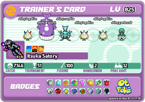 Itsuka Satory Card otPokemon.com