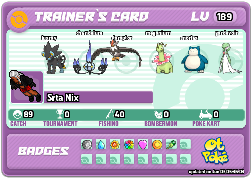 Srta Nix Card otPokemon.com