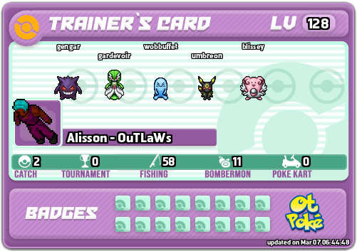 Alisson - OuTLaWs Card otPokemon.com