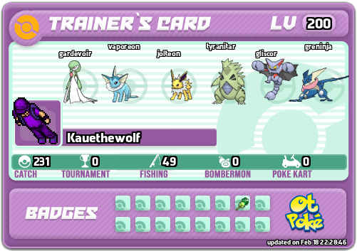 Kauethewolf Card otPokemon.com