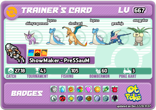 ShowMaker - PreSSauM Card otPokemon.com