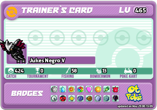 Jukes Negro V Card otPokemon.com