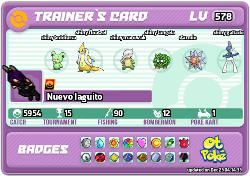 Nuevo Iaguito Card otPokemon.com