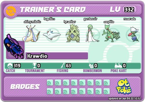 Krawdio Card otPokemon.com