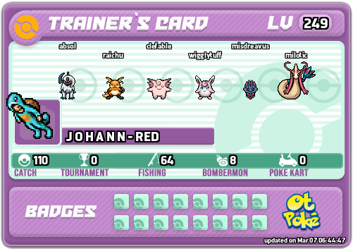 J O H A N N - RED Card otPokemon.com