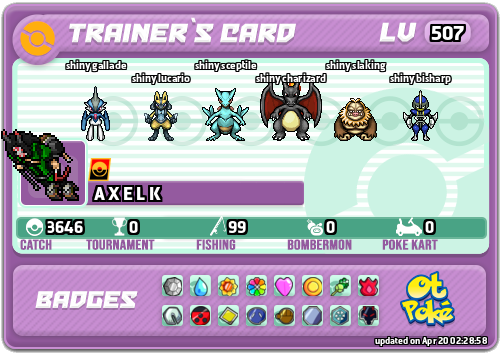 A X E L K Card otPokemon.com