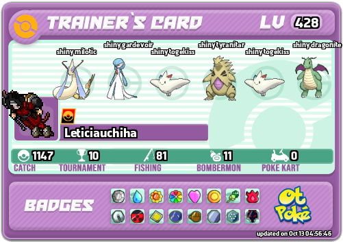 Leticiauchiha Card otPokemon.com
