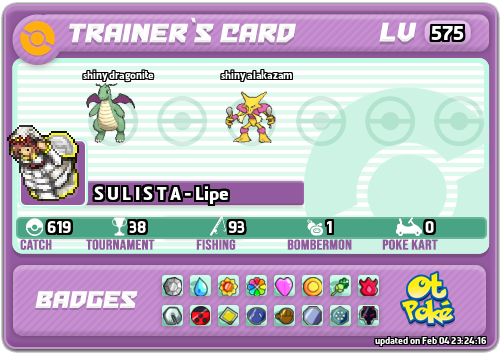 S U L I S T A - Lipe Card otPokemon.com