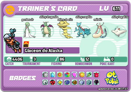 Glaceon do Alaska Card otPokemon.com