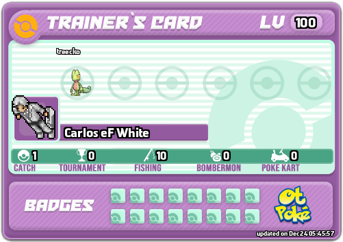 Carlos eF White Card otPokemon.com