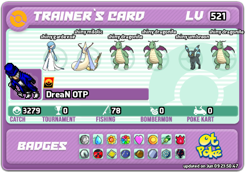 DreaN OTP Card otPokemon.com
