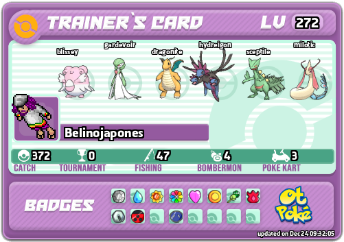 Belinojapones Card otPokemon.com