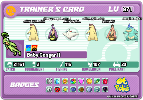 Baby Gengar II Card otPokemon.com