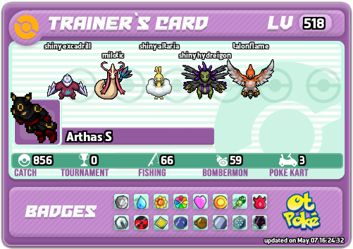 Arthas S Card otPokemon.com