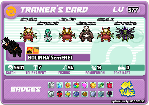 BOLINHA SemFREI Card otPokemon.com