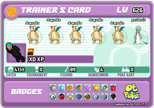 XD XP Card otPokemon.com