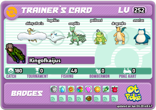 Kingofkaijus Card otPokemon.com