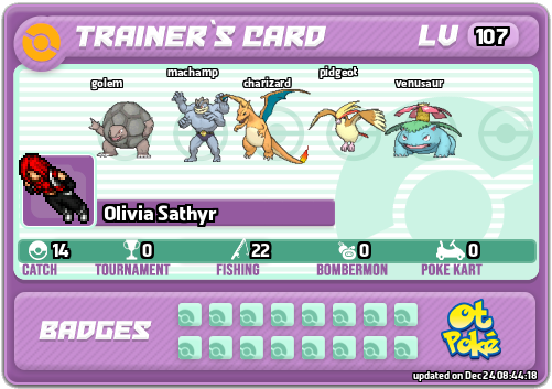 Olivia Sathyr Card otPokemon.com